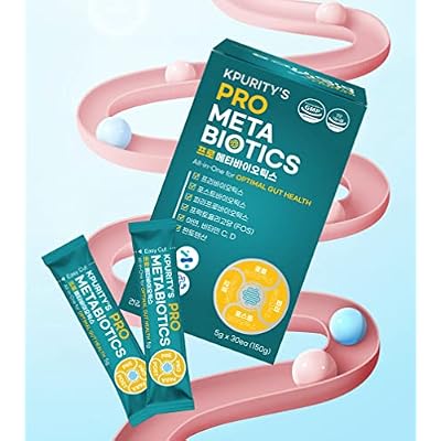 KPurity Prometabiotics All-in-One for Optimal Gut Health 5g x 30 Sticks Powder Probiotics Prebiotics 15 Billion CFU 19 Strains Immune Support Digestive Health Supplement