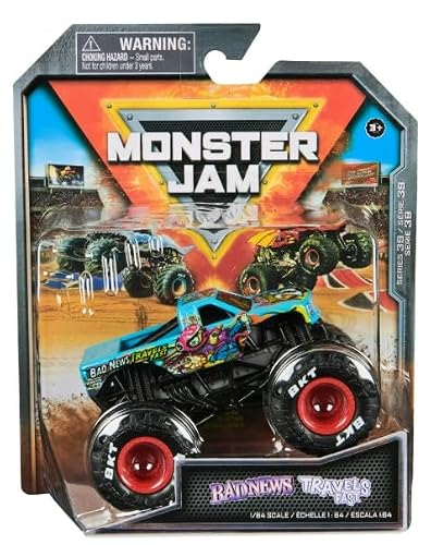 Monster Jam 2024 Official 1:64 Diecast Truck Series 39 Badnews Travels Fast Arena Favorites