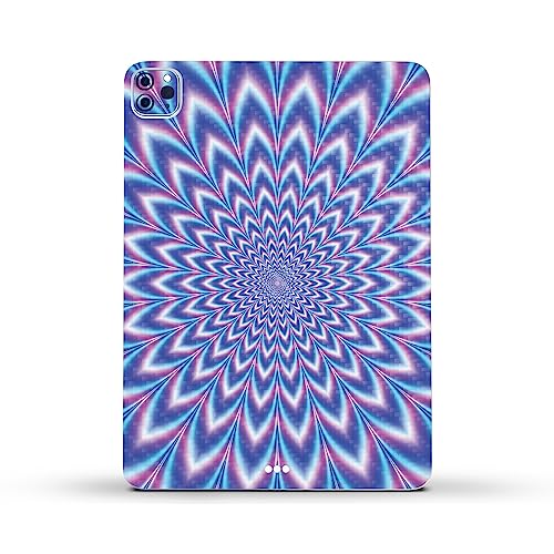 Image of MightySkins Carbon Fiber Skin Compatible with Apple iPad Pro 11 inch M2 4th Gen (2022) Full Wrap Kit - Jitter Illusion | Protective, Durable Textured Carbon Fiber Finish | Easy to Apply | Made in The USA