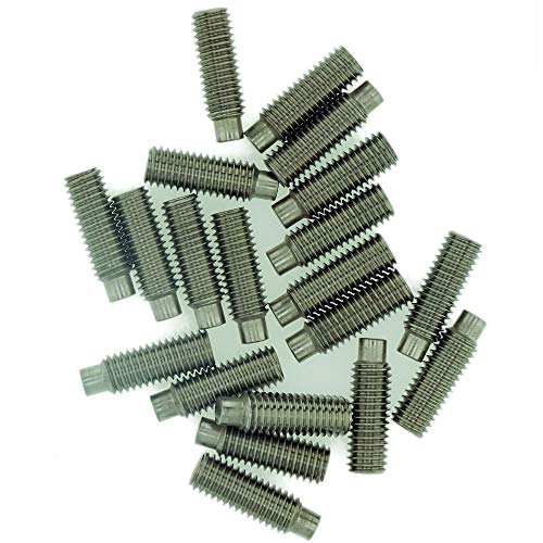 Image of M3 (3mm x 25mm) Hex Socket Grub Screw (Dog Point) - Stainless Steel (A2) (Pack of 20)
