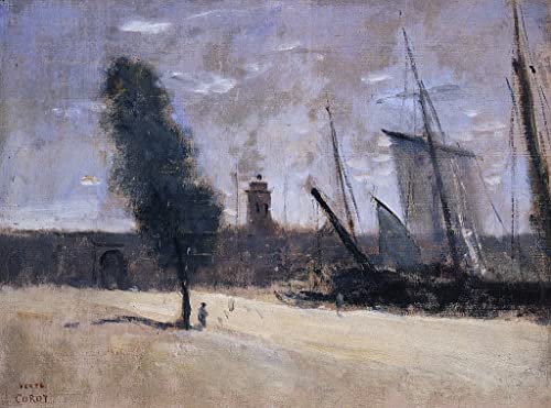 Jean Baptiste Camille Corot toile affiche arts pour décoration de bureau murale