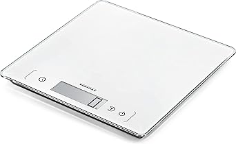 Soehnle Page Comfort 400 Digital Kitchen Scale, Large Scale for Baking Surface 22 x 22 cm, Easy Read Digits Large 20 mm High, Capacity 10 kg, Full Function Digital Scale Food
