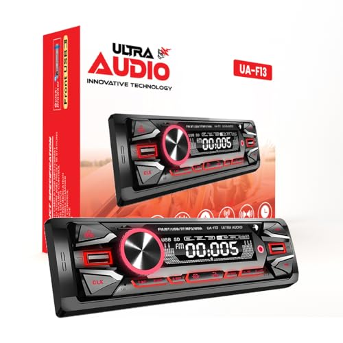 Image of ULTRA AUDIO UA-13 Charge Pro+ Dual-USB /AUX /FM /SD /Bluetooth Wireless with Phone Caller Id Receiver Universal Car Stereo (Single Din)