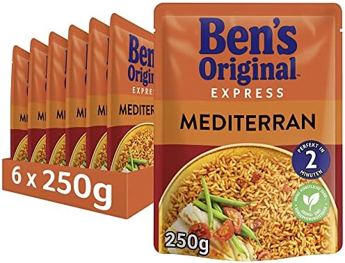 Uncle Bens Mixed Pepper Microwave Rice 250 g (Pack of 6)