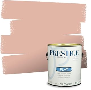 Paints Interior Paint and Primer In One, 1-Gallon, Flat, Comparable Match of Sherwin Williams* Smoky Salmon*