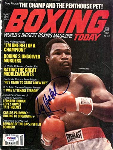 Amazon.com: Larry Holmes Autographed Boxing Today Magazine Cover