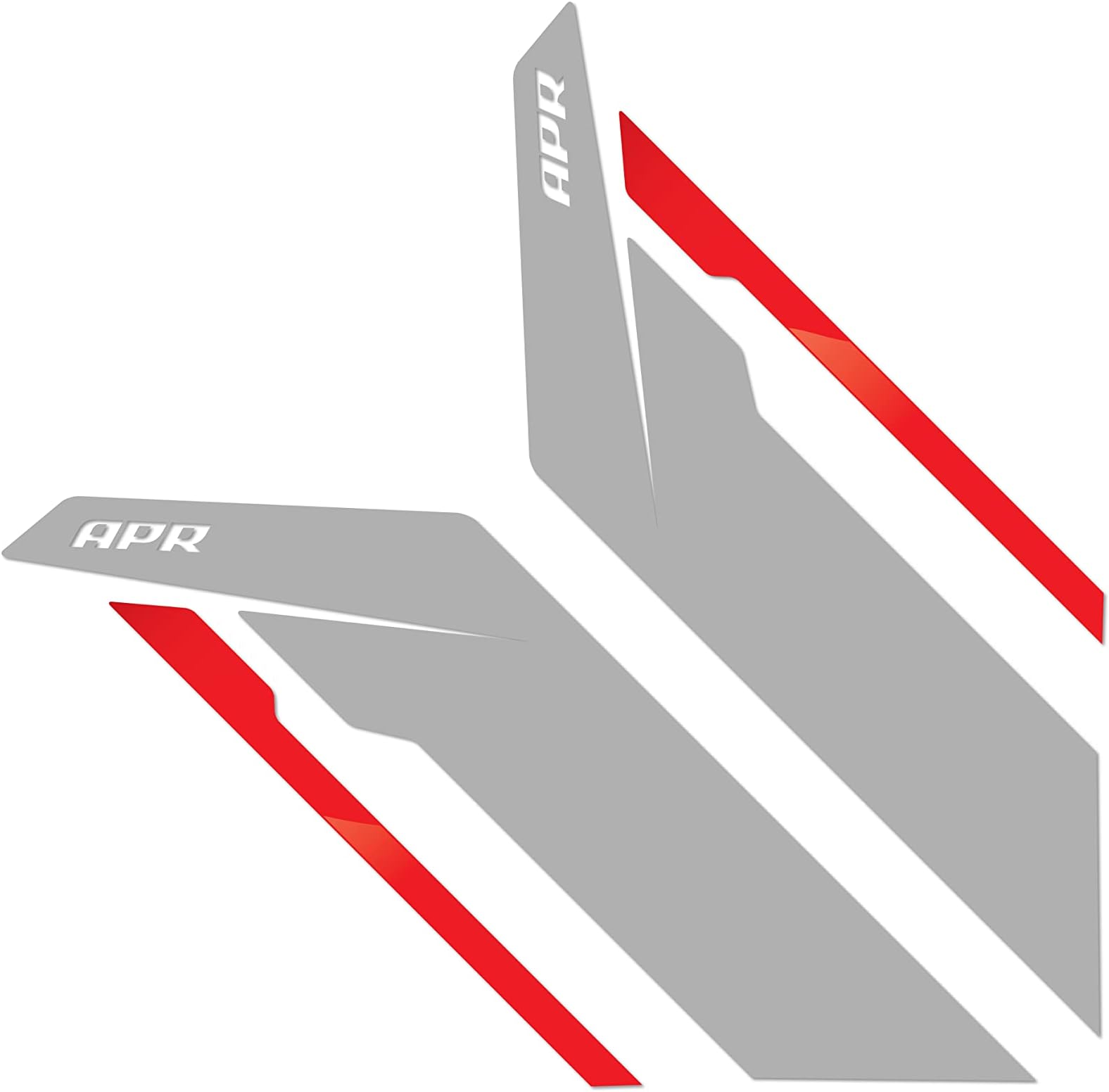 APR PM100333 Sideburns - Silver/Red Stripe