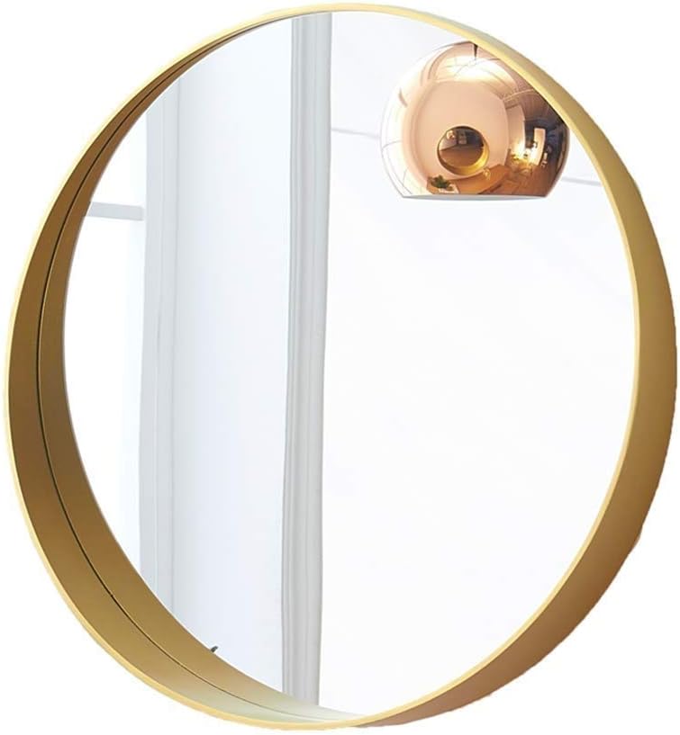 Nordic Makeup Wrought Iron Gold Round Decorative Desktop Princess Vanity wall Mount(50cm)