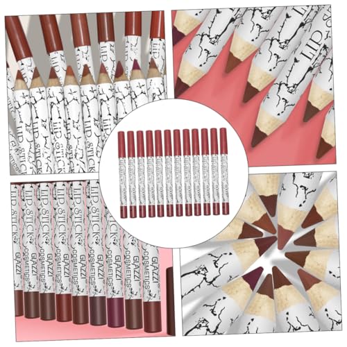 FOMIYES 24 Peças Delineador Labial Batom Contorno Labial Delineador Labial Natural Feminino Delinead