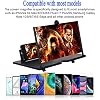 Screen Magnifier for Cell Phone 16 inch Smart Phones Stand Foldable Cell Games Enlarger Movie Video Portable Projector Amplifier,black-16 inch