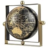 【Universelle Drehung um 720°】Dieser Weltglobus verfügt über einen doppellagigen, einzigartigen quadratischen Rahmen und eine glatte Drehachse und ermöglicht einen vollen Drehwinkel von 720°, der eine bequeme Beobachtung jedes Punktes auf dem Globus ermöglicht. Zusätzlich erleichtert das Design mit zwei leicht zu greifenden Griffen die Drehung.