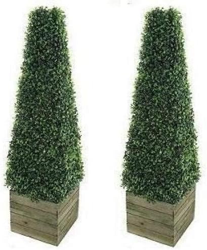 2 x Artificial Trees 3ft Pyramid Cones - Indoor artificial trees - Topiary trees