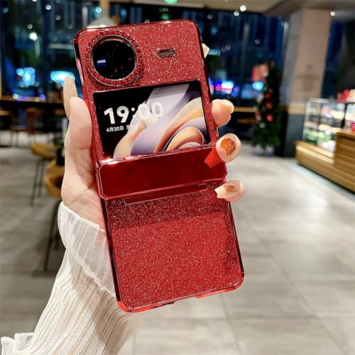 Protégez votre VIVO X Flip des chutes avec cette coque en cuir brillant antichoc et robuste