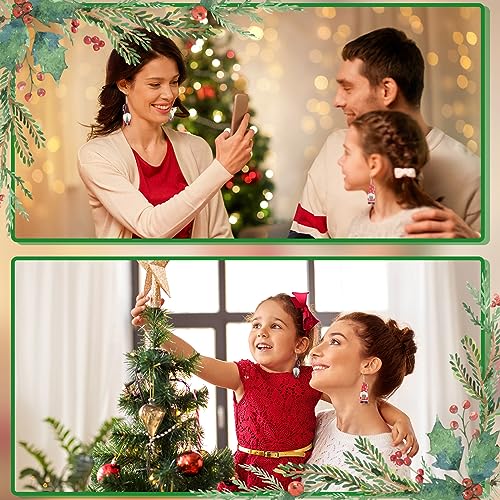 Glenmal 9 Pairs Fall Holiday Gnome Earrings for Women Halloween Christmas Jewelry Gift Holiday Acrylic Drop Dangle Earrings3