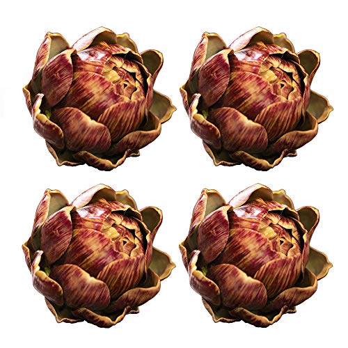 Li Hua Cat 4pcs Lifelike Artificial Artichoke Realistic Decorative Vegetables