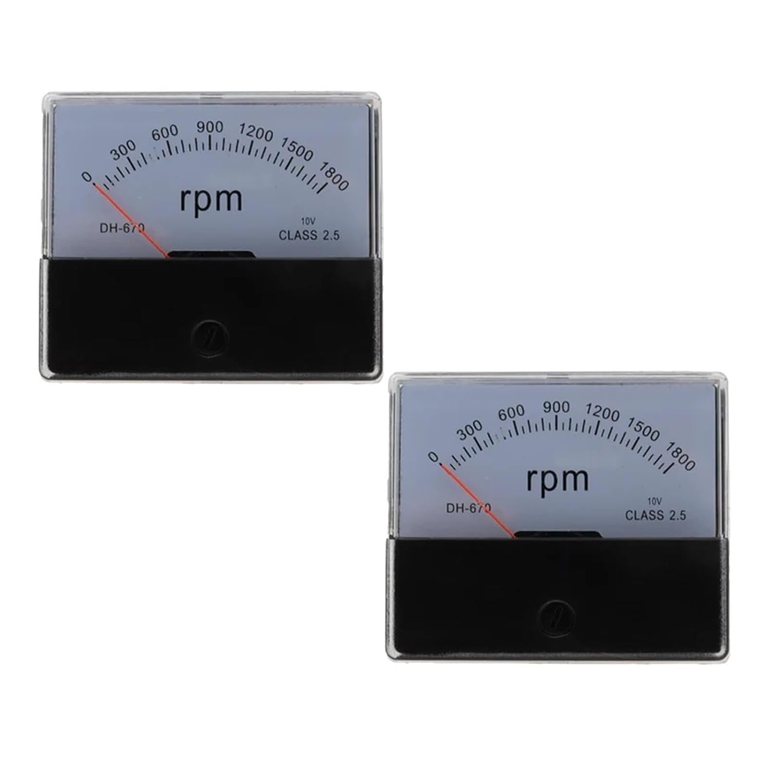 DH670 RPM Meter Speed Counter DC Tachometer Dc10v DH-670 Panel 1Pcs