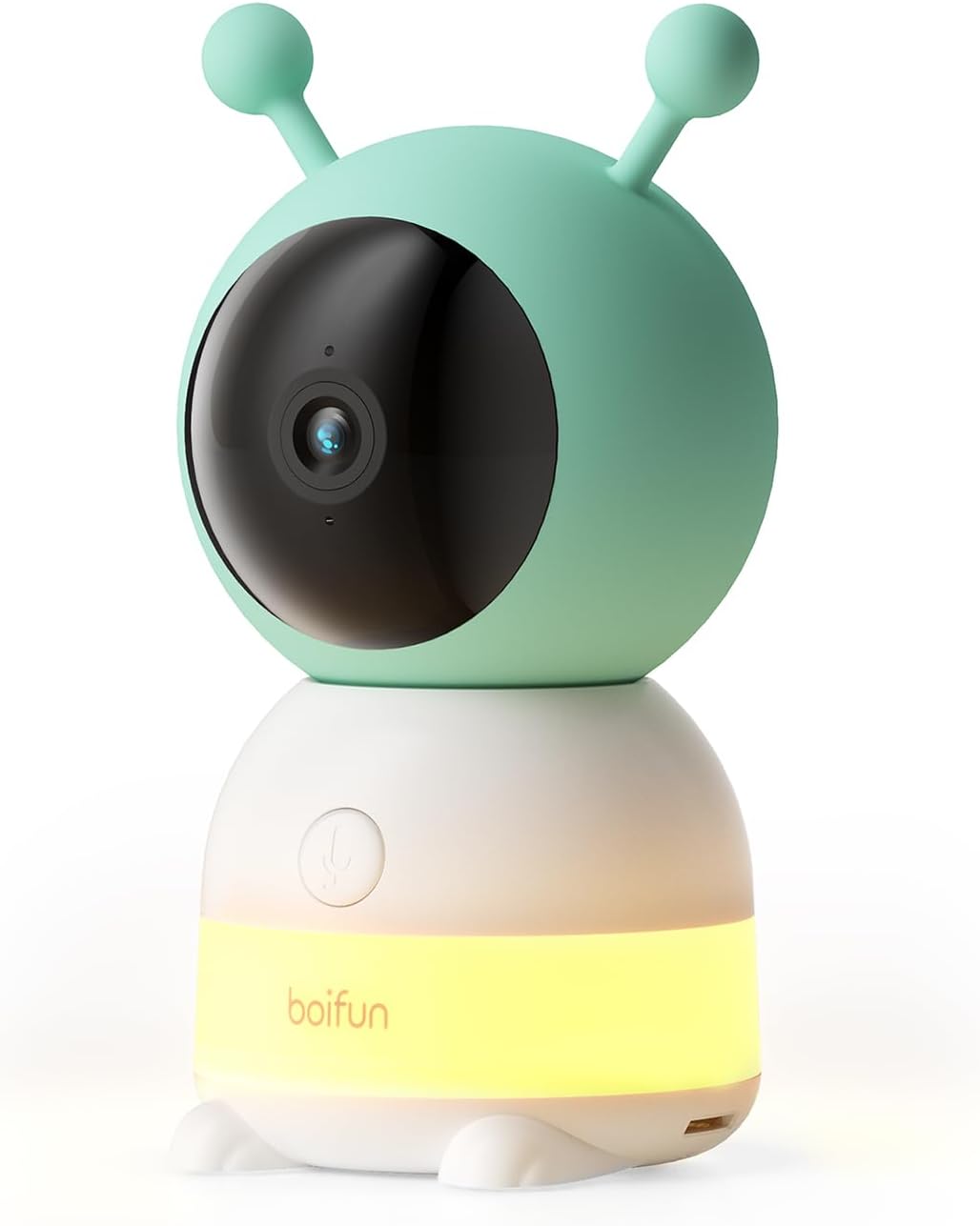 BOIFUN Additional Baby Camera Specifically Compatible with Baby 6T Video Baby Monitor, 360° Camera with Night Light, Auto Tracking, AI Motion & Sound Detection, Two-Way Audio, with Wall Mount Base