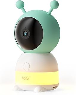 BOIFUN Add-On Camera for Baby 6T - 2K WiFi Baby Monitor, Temperature & Humidity Sensor, 2-Way Audio, Cry & Motion Detection, Video Record & Playback, Night Vision, with Wall Mount Base