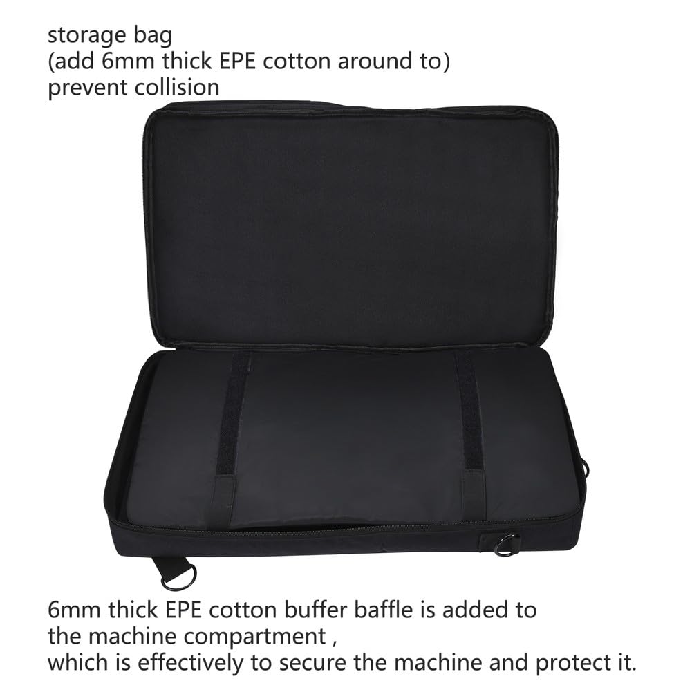 Housse de protection en EVA épais pour DDJ-FLX4 DDJ-400 DDJ-REV1 DDJ-SB3 DDJ-202 avec bandoulière rigide Noir