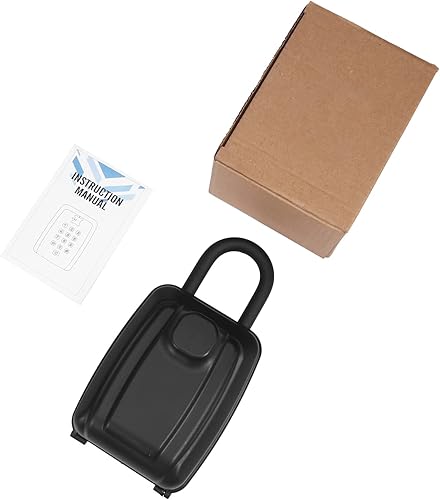 Miniatura 8 de Ankilo Caja de bloqueo de llave para exteriores, caja de seguridad grande para llaves al aire libre, combinación de 12 dígitos, caja de