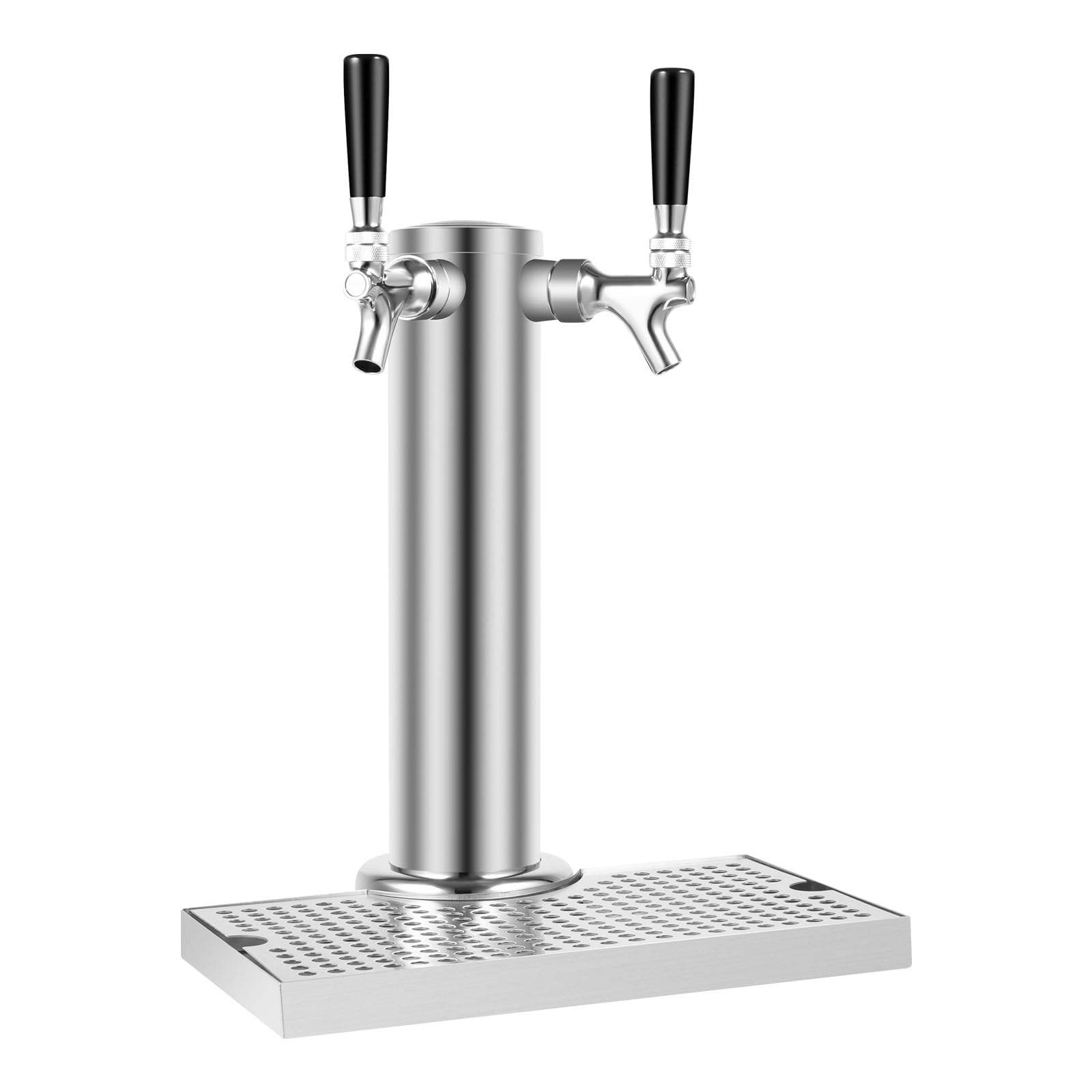 2 Köpfe Bier Schanksäule Zapfsäule Biersäule Zapfen Bierturm Getränkespender für die Ausgabe von verschiedenen kalten, heißen