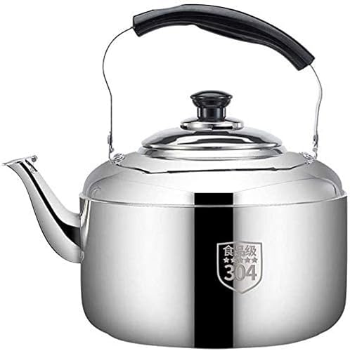 ZHZXBDGQ Whistling Kettle, 304 Stainless Steel Large Capacity Stove, Kettle, Thickened Stove Teapot, for Domestic Gas Teapot, Stovetop Kettles-7L