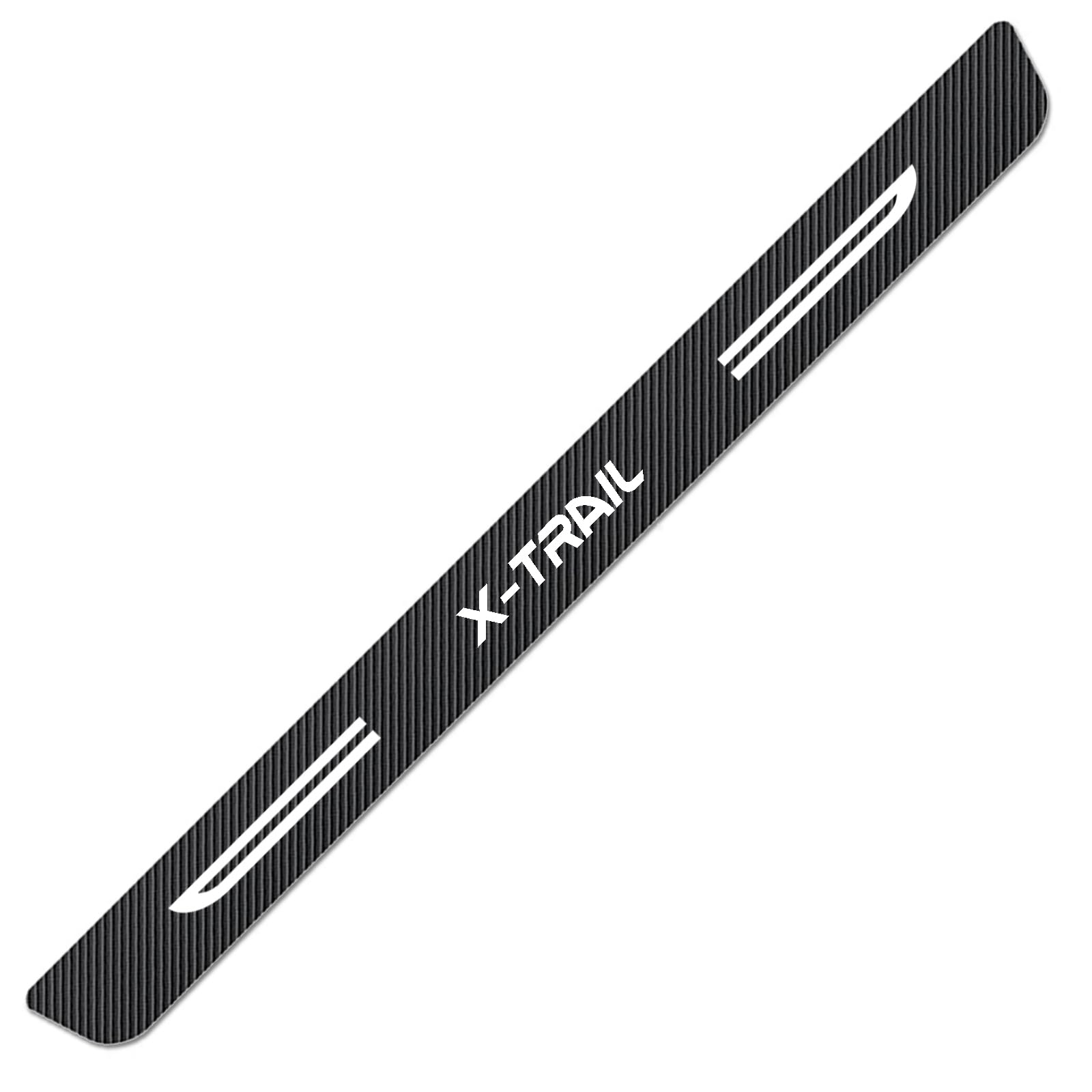 WXH97F Car Rear Bumper Protector for X-TRAIL Carbon Fiber Boot Sill Guard Anti-Scratch Luggage Protective Sticker Self-Adhesive Waterproof Strip 90cm