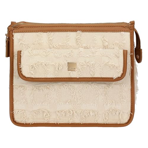 THUN - Borsa tracolla in tessuto ed ecopelle - Esterni: 100% Poliestere, Rifiniture: 100% Poliestere con rivestimento in PU, Metallo - Collezione Sempre con Me - 26 x 13 x 22 cm - Immagine 3