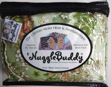 Miniatura 4 de 'nugglebuddy Microwaveable húmeda calor & Aromaterapia Arroz Orgánico Pack. Hermoso "Jardín hadas" tela. Dulce Lavanda Aromaterapia