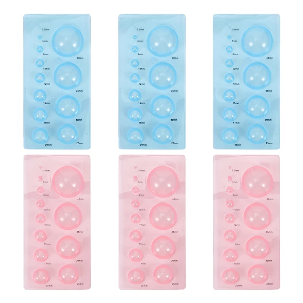 6pcs Paper Shaper Red Suit Sphere Mold Quilling Paper Stencils Plastic Quilling Mold DIY Paper Craft Tool Quilling Kits Paper Rolling Mold Abs Makeup Earth Tones Work