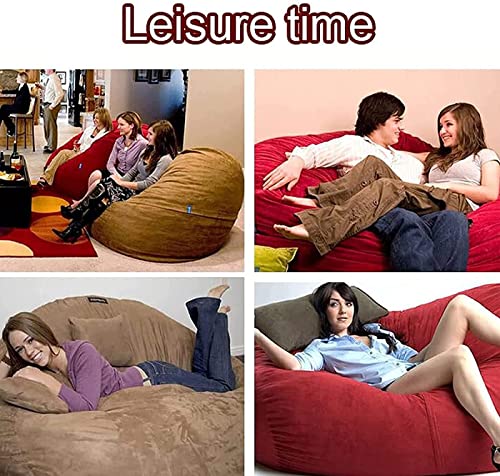 ALIPC Klassischer Sitzsack aus Kunstpelz „Kenai“, Kunstfell, Groß, Sitzsäcke für das Wohnzimmer, Schlafzimmer, Sitzsäcke… – Bild 6