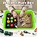 Aprilwolf 69 PCS Farm Sensory Bin Toys Playset, Sandboxes with Sand, Farmer Tractor & Farm Animals Figures Toys for Kids 3 4 5, Gifts for 6 7 Years Old Boys Girls Toddlers
