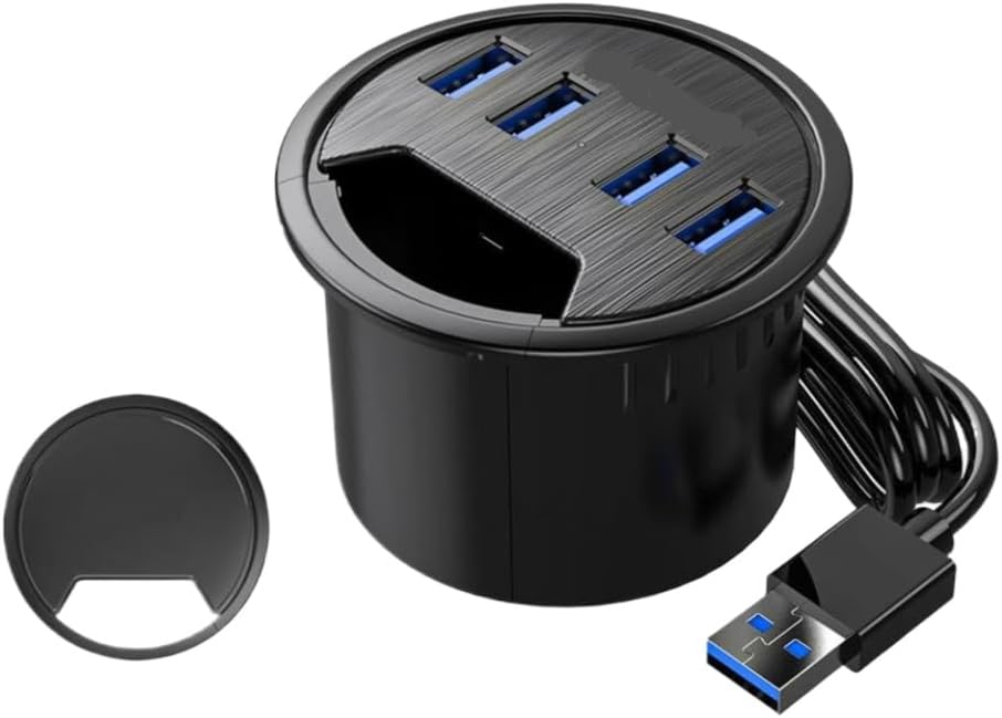 Hub USB 3.0 con Lector de Tarjetas SD TF y Audio Tipo C