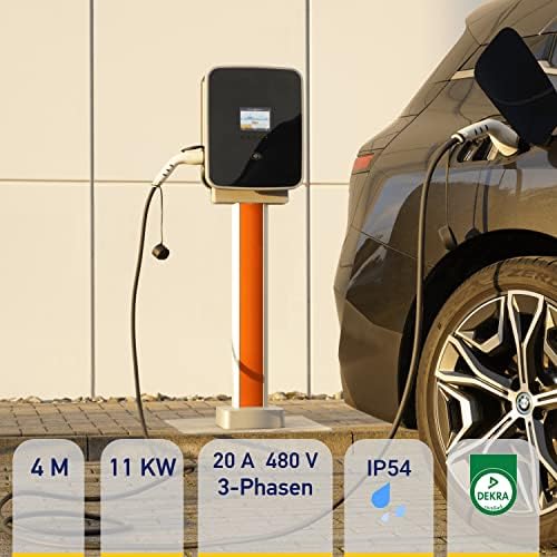 HELLA 8KE 358 255-011 typ 2 kabel do ładowania 11 kW do samochodów elektrycznych EV i hybrydowych Plug-in Hybrid - 3-fazowy -16 A - 4 metry - tryb 3 kabel do ładowania samochodu elektrycznego czarny