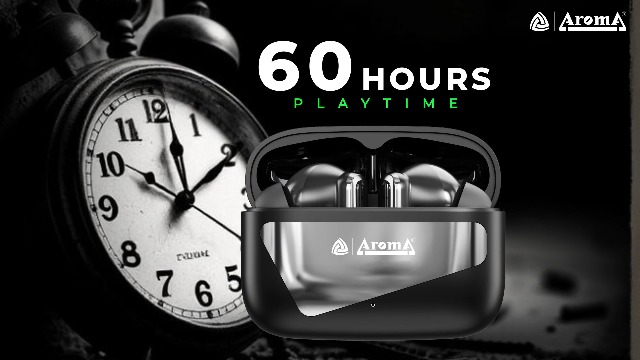 AROMA TWS8 Harmony V5.4 True Wireless Earbuds – up to 60H Playtime