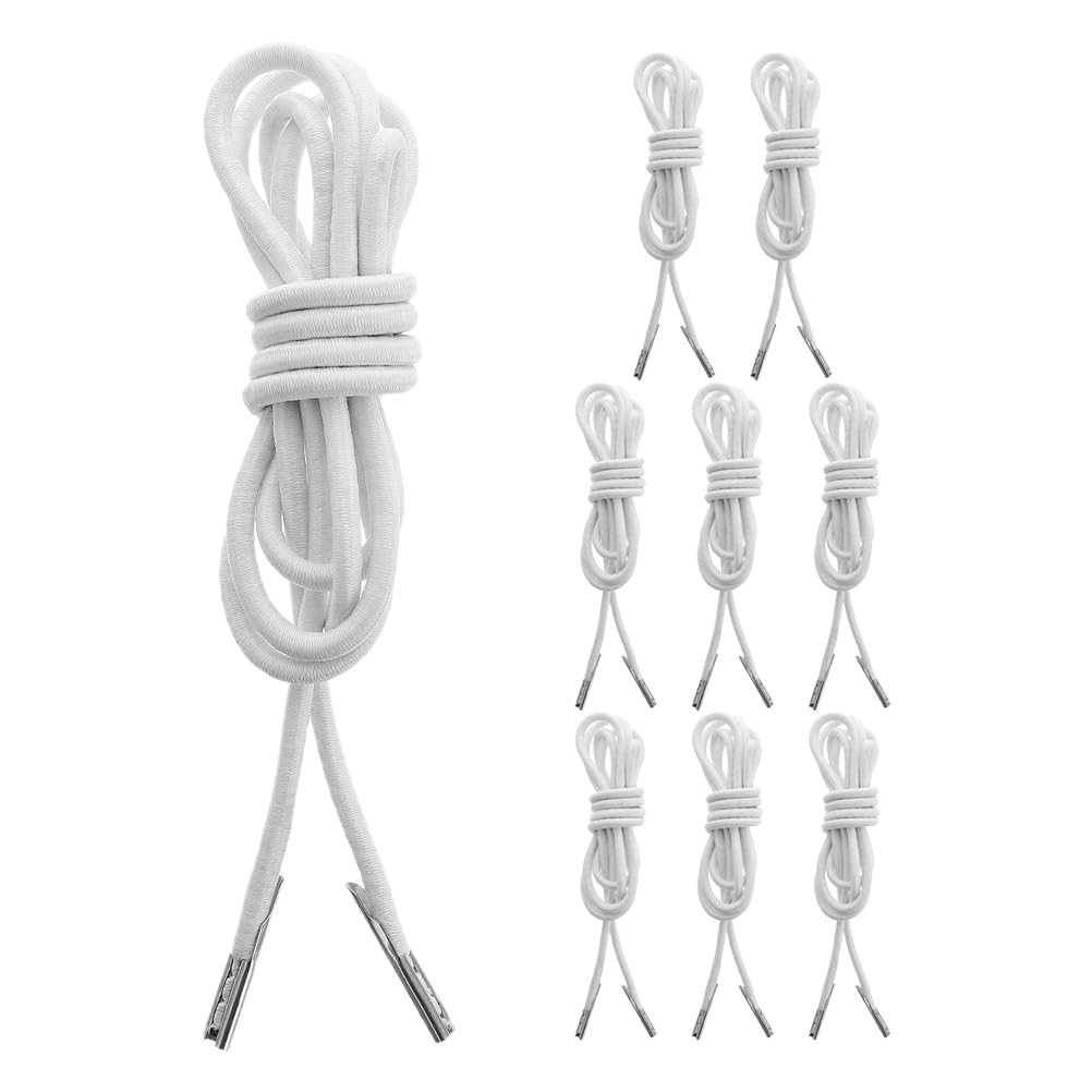 8 cordones elásticos redondos Levemolo para reposapiés y sillas de camping o jardín