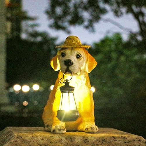 OKESYO Decoración de jardín, elefantes, pato, perro, luces solares, elefantes, pato, perro, decoración de jardín con solar, resistente a la intemperie, luz solar, figuras para exteriores, escultura de