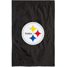 Evergreen NFL Pittsburgh Steelers Applique House Flag 28 x 44 Inches Outdoor Decor for Homes and Gardens