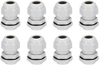 Tool parts 8 Pcs PG11 Cable Gland Waterproof Plastic Wire Glands Joint for 5-10mm Dia