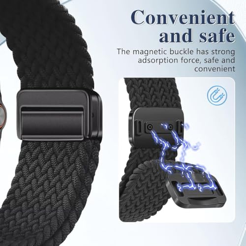 Image of Zitel Band Compatible With Samsung Galaxy Watch 8 44mm / 40mm, Watch 8 Classic 46mm Stretchy Nylon Sport Strap