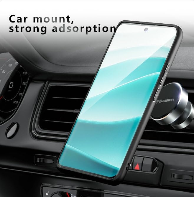 Compatible with Xiaomi Redmi Note 14 Pro+ 5G Case Cover,Compatible with MagSafe,Compatible with Xiaomi Redmi Note 14 Pro Plus 5G Built-in Magnetic Anti-Shock Cell Phone Case Black - Image 7