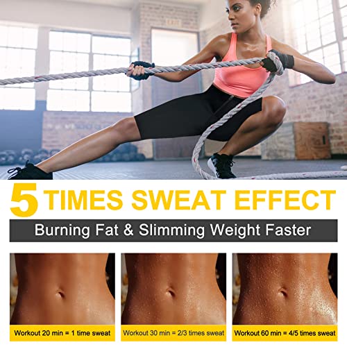 Scarboro Sauna Suit Sweat Pants For Women Weight Loss Compression Shorts Slimming High Waist Trainer Leggings Hot Body Shaper #TOP2