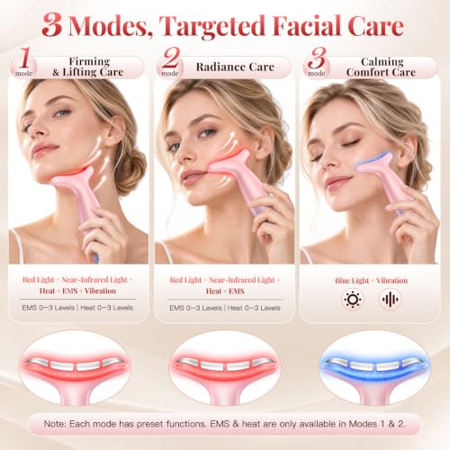 Lanieney 4-in-1 Red Light Face & Neck Massager - 39.99 w/ Code + 33% Off Code VD89QRDC - image 2