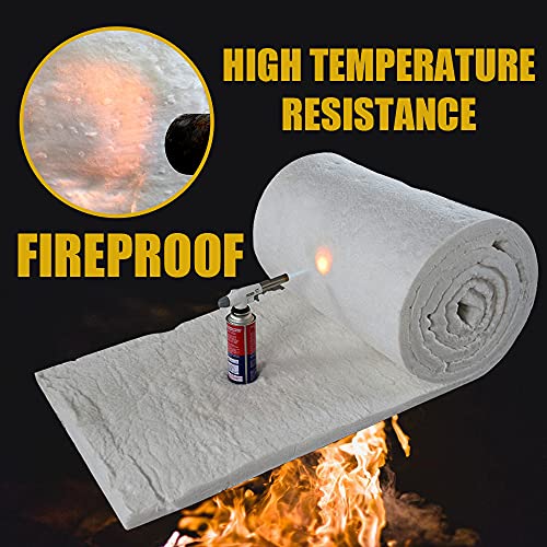 24" x12"x1" (Thick) Ceramic Fiber Blanket Fireproof Insulation Baffle Rated to 2400F, High-Temperature Resistance for Oven Stoves, Kilns, Forges by Cedolio - Image 4