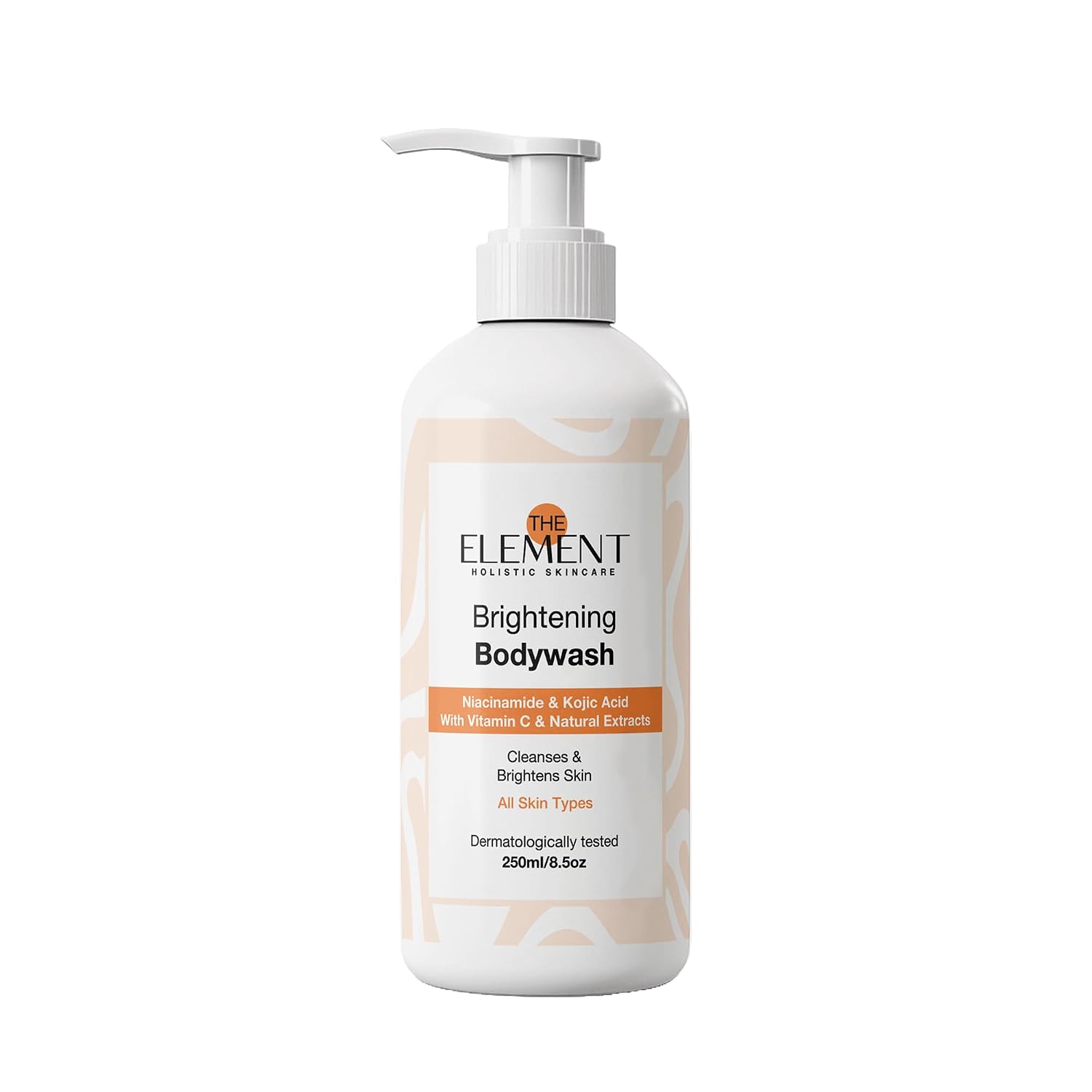 The Element Brightening Body Wash with Niacinamide, Kojic Acid, Vitamin C, Papaya & Licorice Extracts, Tan Removal & Skin ...