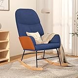 Le fauteuil à bascule offre un confort d'assise exceptionnel grâce à son rembourrage épais et ses housses en cuir synthétique.