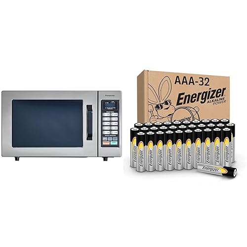 Panasonic Horno de microondas comercial para encimera con 10 memorias programables y control de pantalla táctil, 1000 W de potencia de cocción