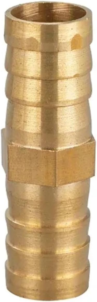 Brass Barb Pipe Fitting tee joint connector For 4mm 5mm 6mm 8mm 10mm 12mm 16mm 19mm hose copper Pagoda Water Tube Fittings(Color:2 Way,Size:8mm (10pcs))