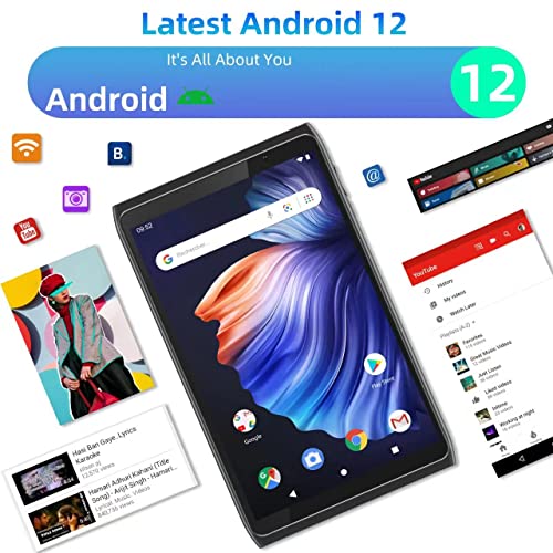 Android Tablet 8 Inch, Android 12.0 Tableta 32Gb Storage 512Gb Sd Expansion Tablets Pc, Quad-Core Processor 2Gb Ram 1280X800 Ips Hd Touchscreen Dual Camera Tablets, Support Wifi6, Bt, 4300 Mah Battery #TOP2
