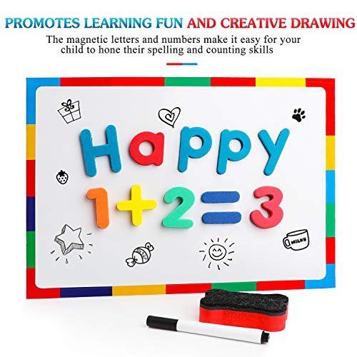 237 Pcs Magnetic Letters And Numbers With Magnetic Board And Storage Box - Uppercase Lowercase Foam Alphabet Letters For Fridge Refrigerator - Abc Magnets For Classroom Kids Learning Spelling #TOP2